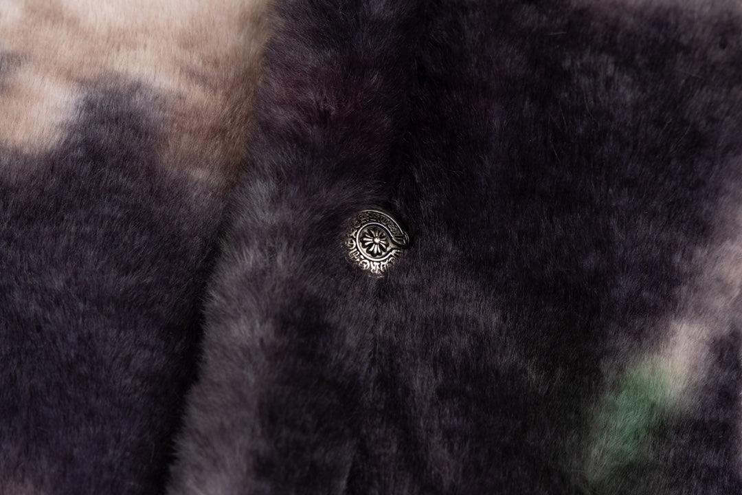 CH 2024SS Runway Rabbit Mink Varsity Jacket | Luxury Shearling & Leather, Unisex Premium Edition