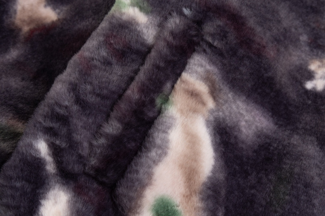CH 2024SS Runway Rabbit Mink Varsity Jacket | Luxury Shearling & Leather, Unisex Premium Edition