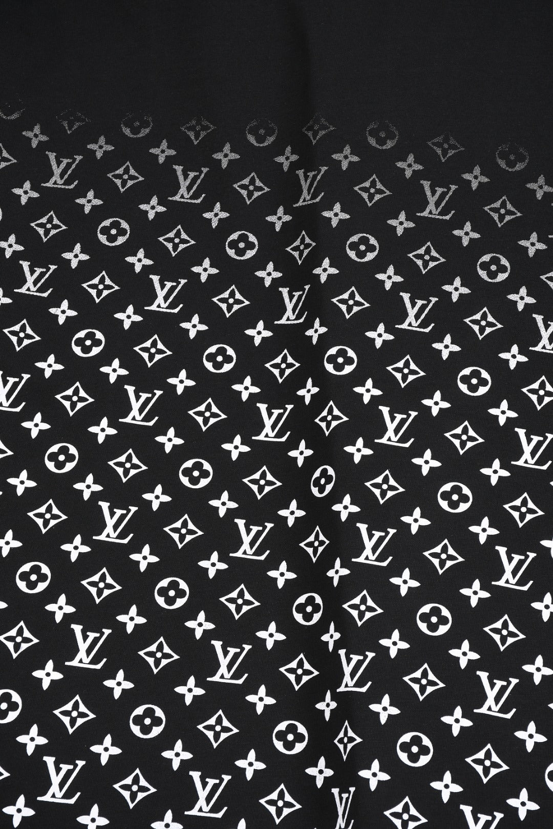 Louis Vuitton 25SS Classic Monogram Gradient Full-Print Cotton T-Shirt – White / Black / Gray / Green / Blue, XS-L