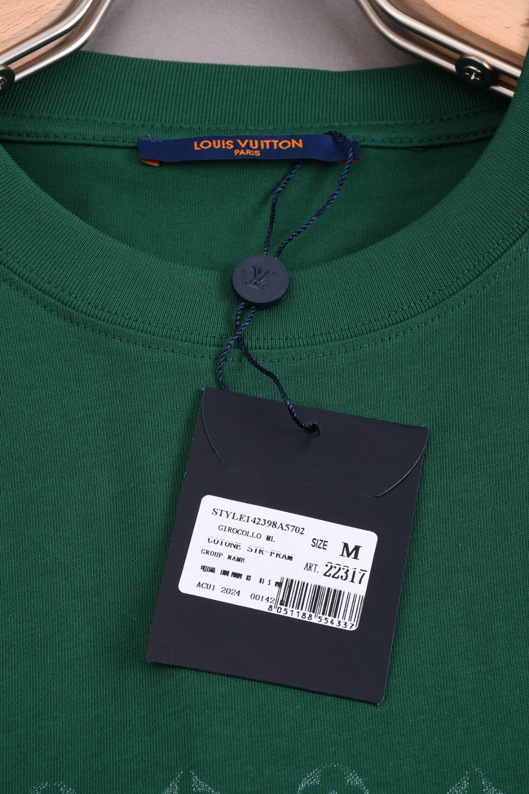 Louis Vuitton 25SS Classic Gradient Monogram Full-Print Cotton T-Shirt – White / Black / Gray / Green / Blue, XS-L