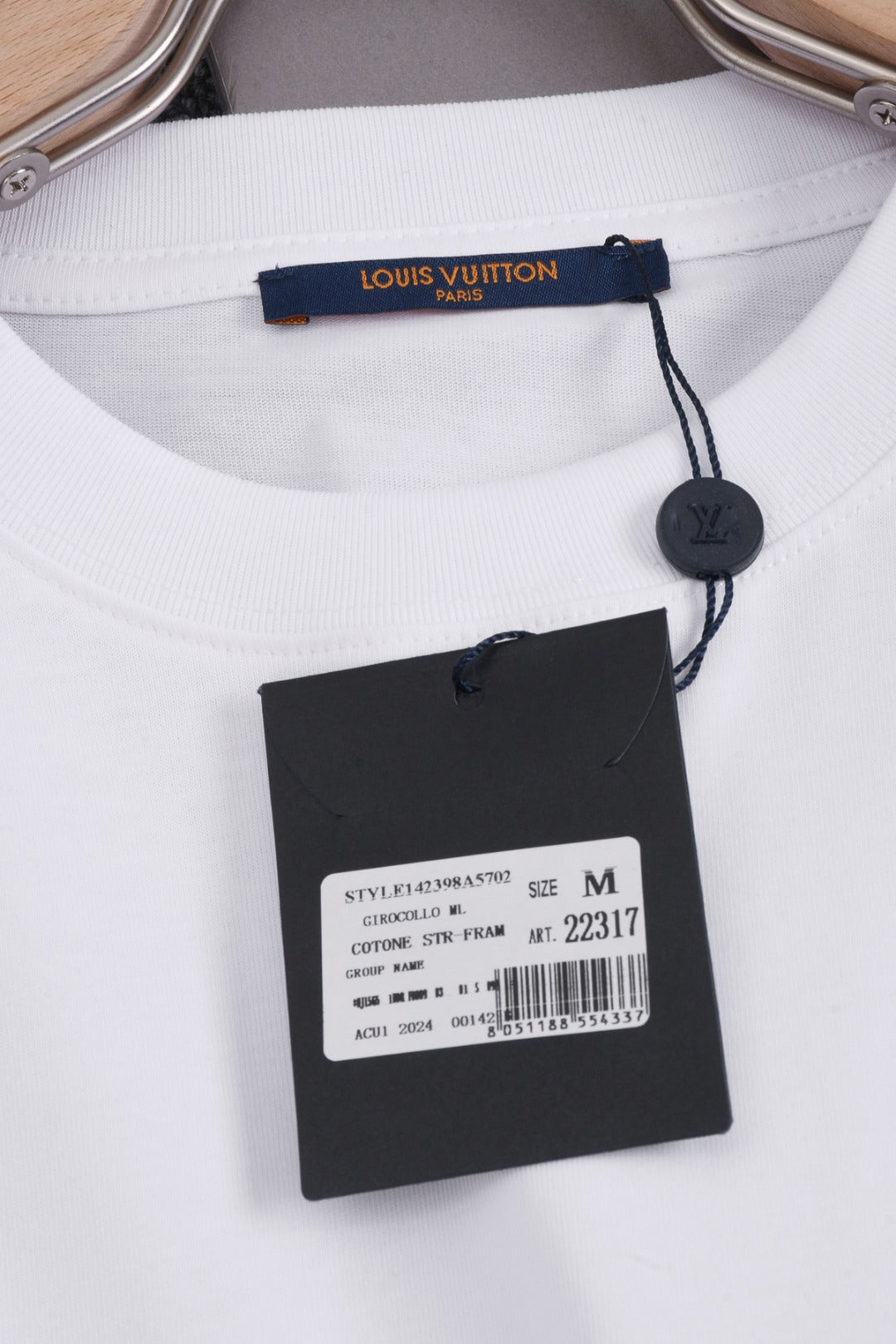 Louis Vuitton 25SS Classic Gradient Monogram Full-Print Cotton T-Shirt – White / Black / Gray / Green / Blue, XS-L
