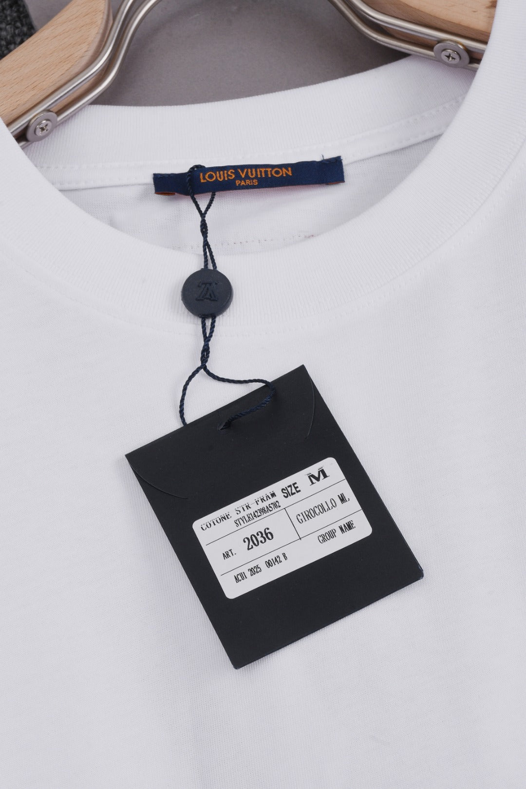 Louis Vuitton 25SS Triple Monogram Letter Chest Print & Oversized Back Logo Cotton T-Shirt – White / Black / Gray, XS-L