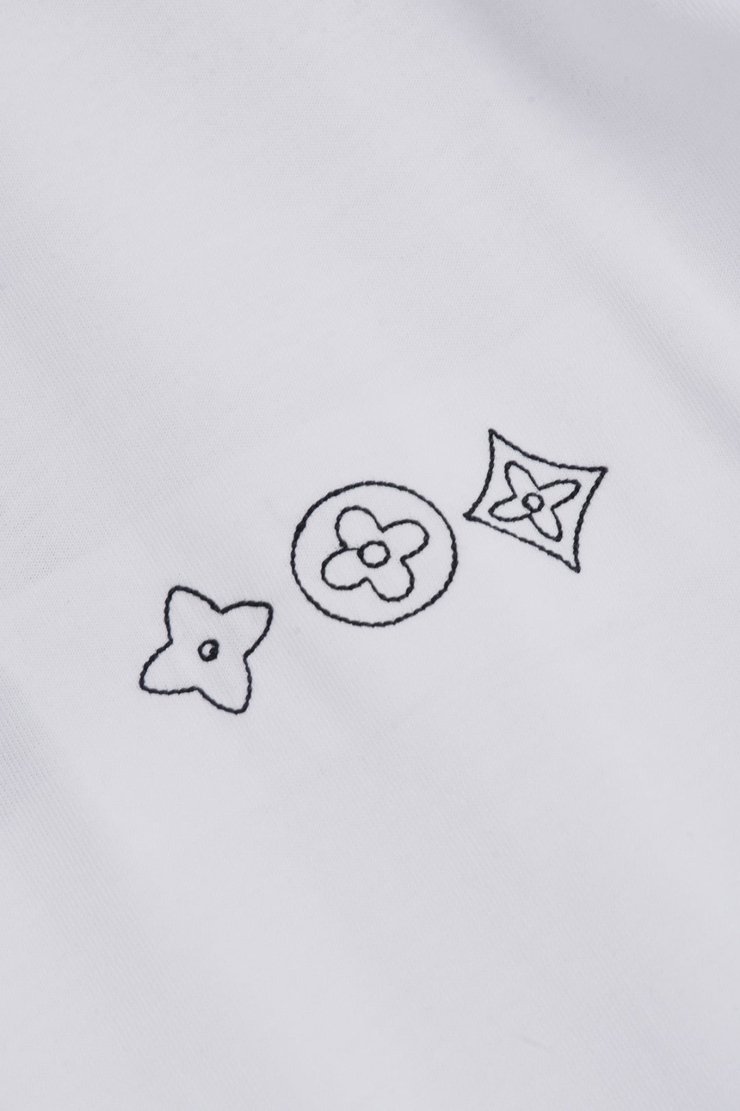 Louis Vuitton 25SS Triple Monogram Letter Chest Print & Oversized Back Logo Cotton T-Shirt – White / Black / Gray, XS-L