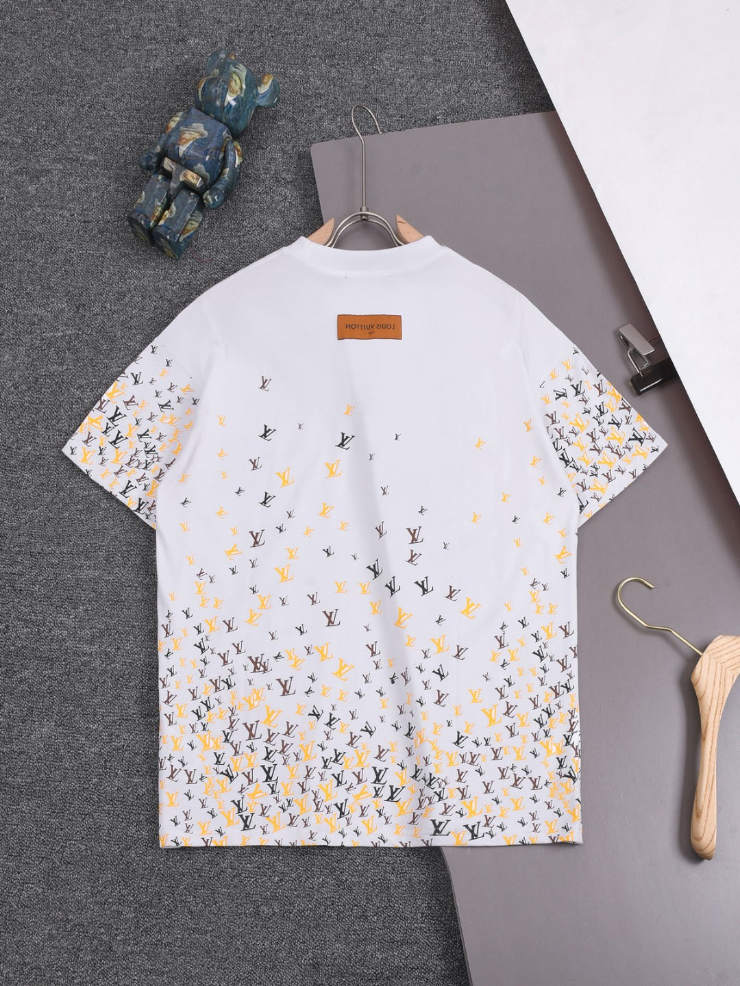 Louis Vuitton 25SS Allover Mini Monogram Logo Cotton T-Shirt – White / Black, XS-L
