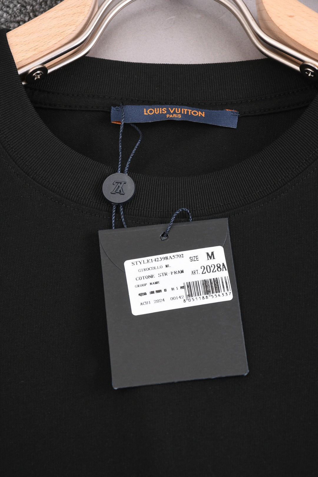 Louis Vuitton 25SS Rainbow Letter Front & Playful Character Back Cotton T-Shirt – Apricot / Black, XS-L