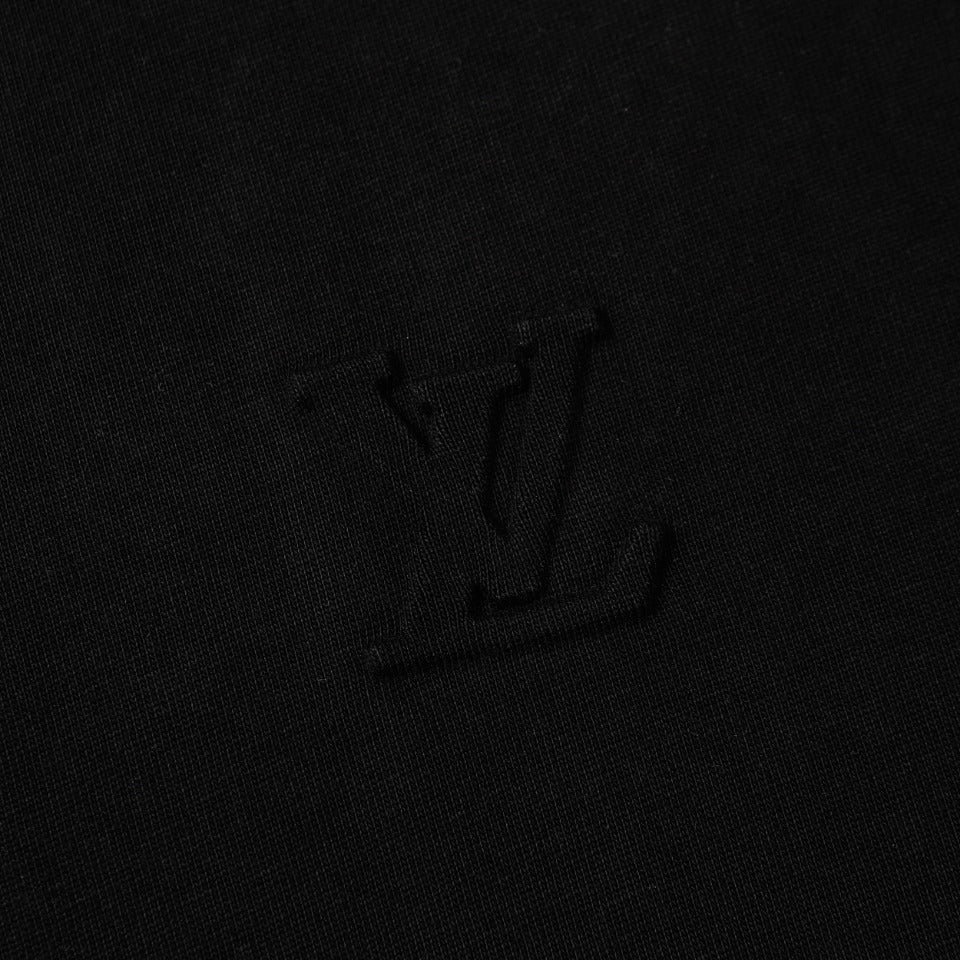 Louis Vuitton 24 Embossed 3D Logo Cotton T-Shirt – White / Black, XS-L, Unisex
