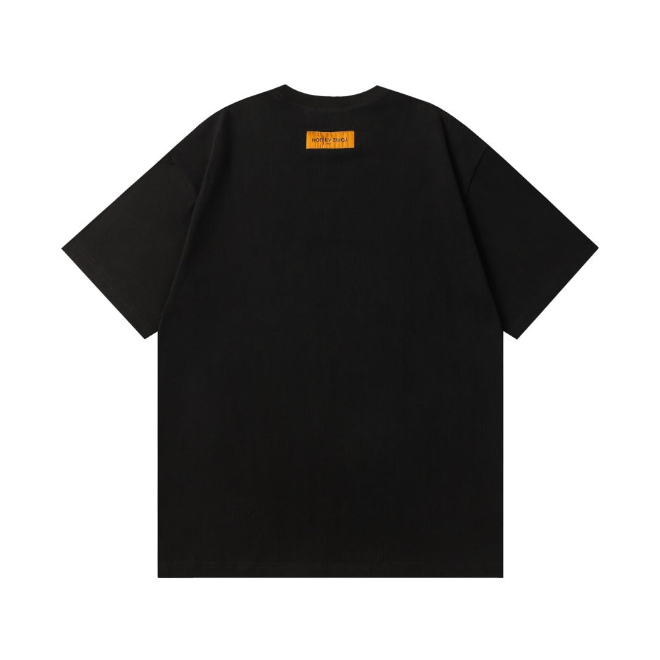 Louis Vuitton 24 Embossed 3D Logo Cotton T-Shirt – White / Black, XS-L, Unisex