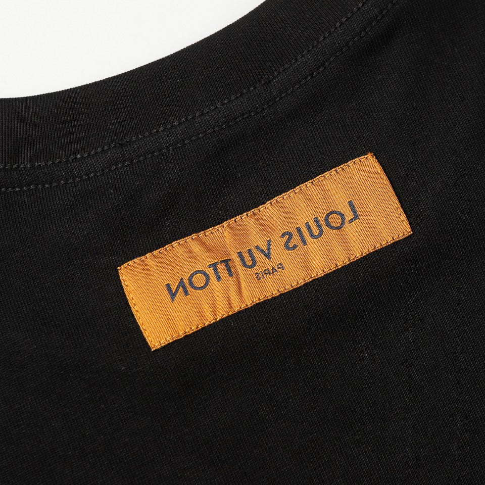Louis Vuitton 24 Embossed 3D Logo Cotton T-Shirt – White / Black, XS-L, Unisex