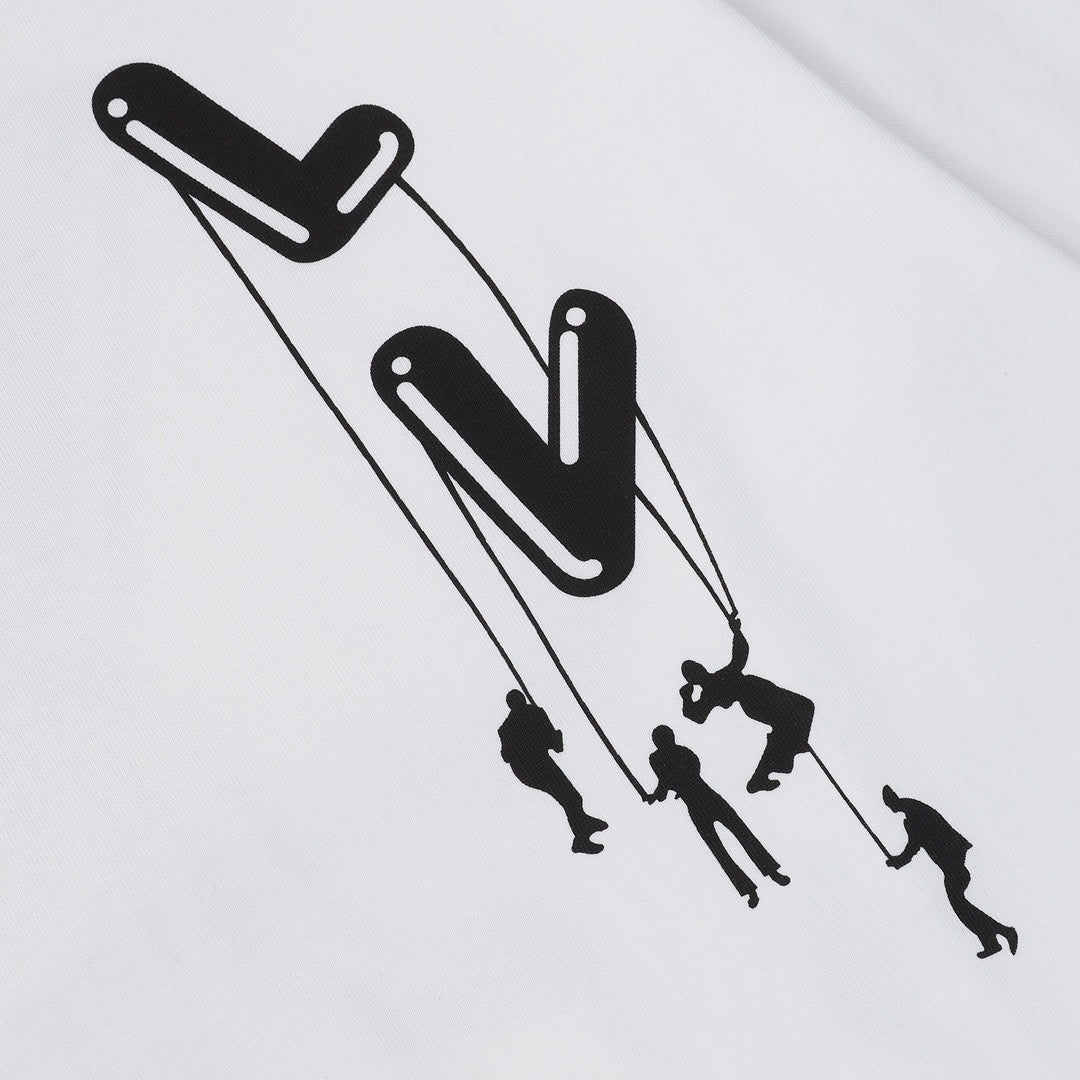 Louis Vuitton P358 LV Paratrooper Logo Printed Cotton T-Shirt – Black / White, XS-L, Unisex