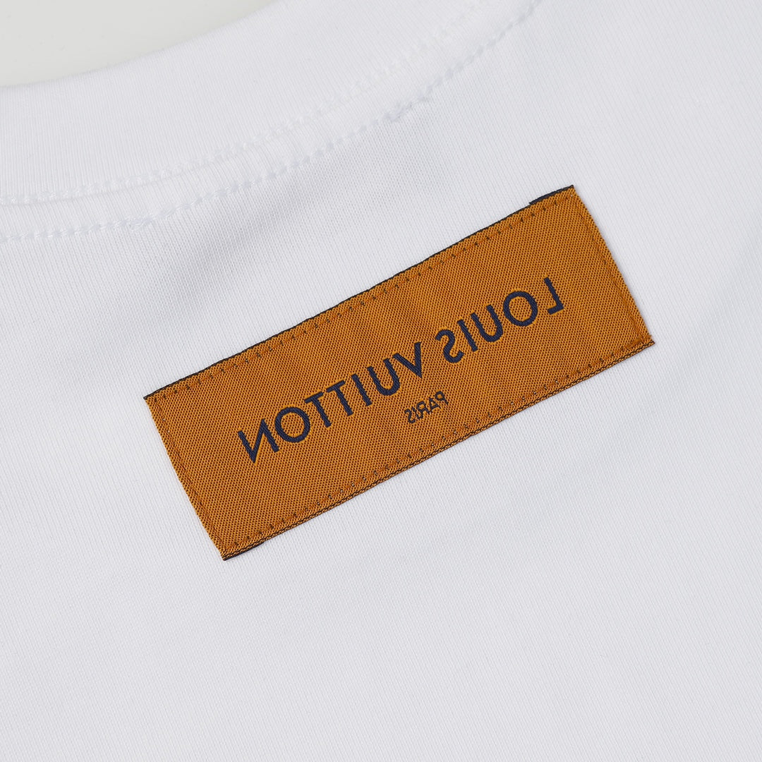Louis Vuitton P358 LV Paratrooper Logo Printed Cotton T-Shirt – Black / White, XS-L, Unisex