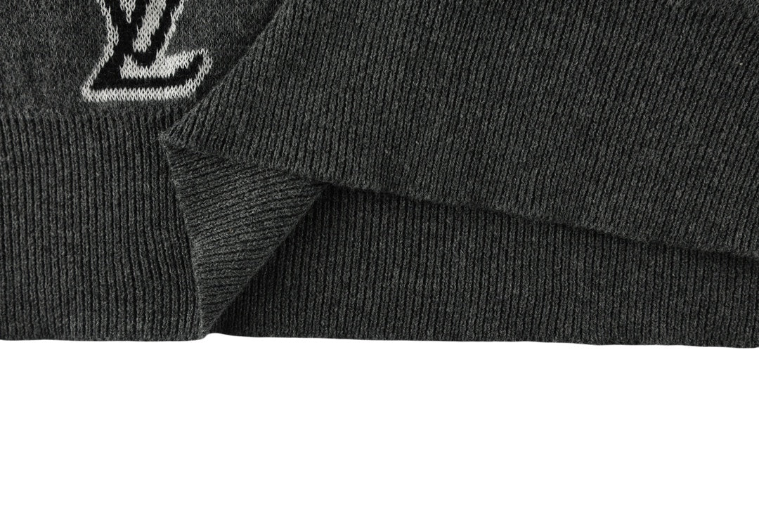 Louis Vuitton P388 Classic Jacquard Knit Polo T-Shirt – Gray, XS-L, Unisex