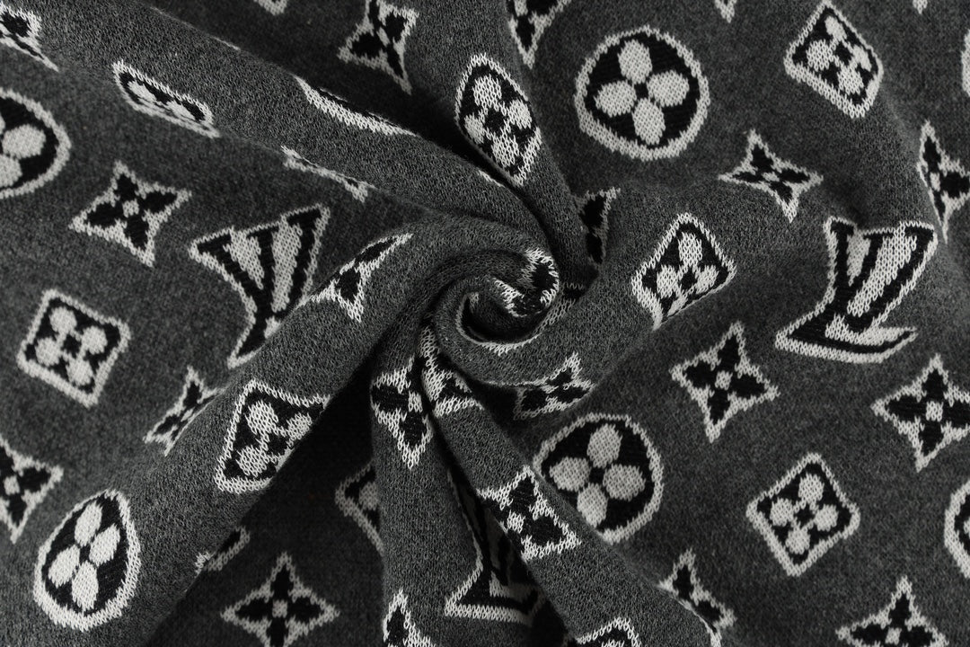 Louis Vuitton P388 Classic Jacquard Knit Polo T-Shirt – Gray, XS-L, Unisex