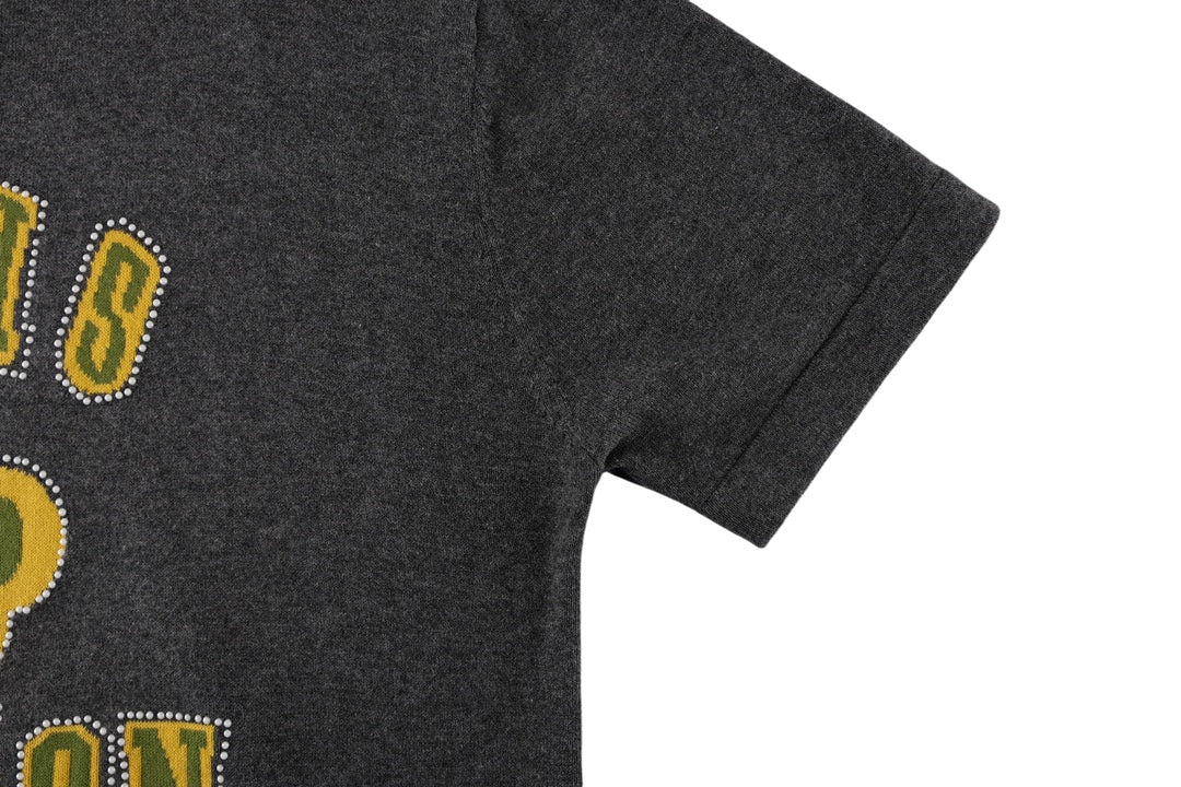 Louis Vuitton P388 Front & Back Jacquard Knit T-Shirt with Rhinestone Detail – Gray, XS-L, Unisex