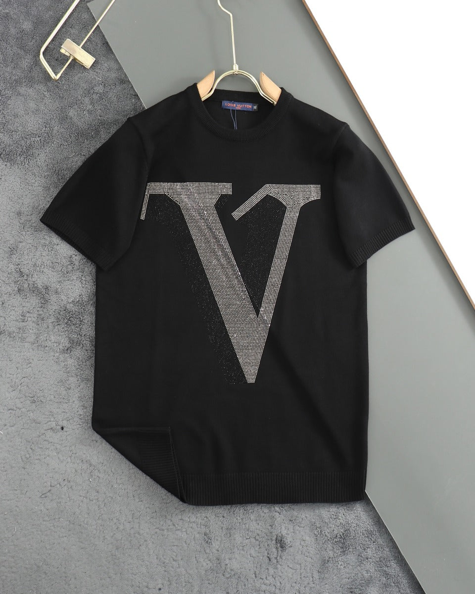 Louis Vuitton P368 Early Autumn Exclusive Men’s Knit Polo – M-5XL, Luxury Tencel-Cotton & Wool Blend