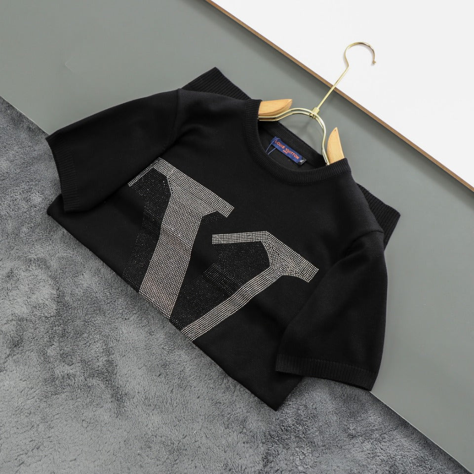 Louis Vuitton P368 Early Autumn Exclusive Men’s Knit Polo – M-5XL, Luxury Tencel-Cotton & Wool Blend