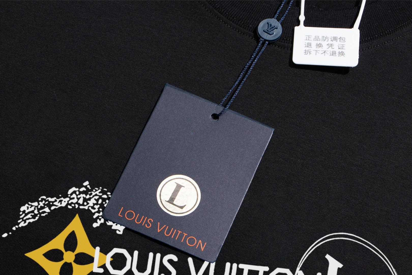 Louis Vuitton 2025 Premium Crew Neck T-Shirt – S-2XL, Unisex, Embroidered Sleeve Detail