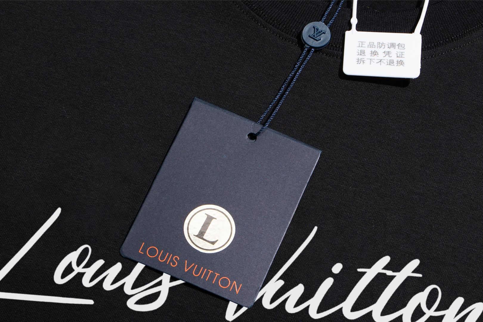 Louis Vuitton 2025 Premium Crew Neck T-Shirt – S-2XL, Unisex, Embroidered Sleeve Detail