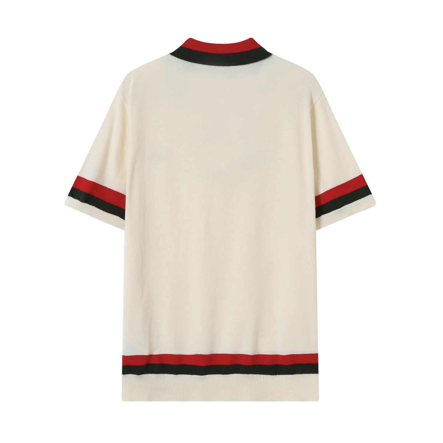 GUCCI Embroidered Logo Polo Knit Crewneck T-Shirt XS–L｜Unisex Premium Edition
