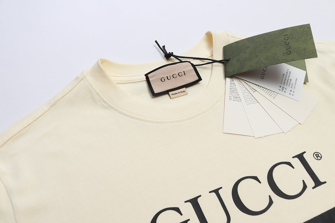 GUCCI Men’s T-Shirt 2024 Early Spring Collection S–XL｜Heavyweight Pure Cotton Knit Premium Edition
