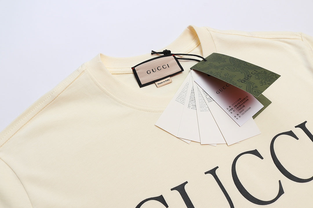 GUCCI Men’s T-Shirt 2024 Early Spring Collection S–XL｜Heavyweight Pure Cotton Knit Premium Edition
