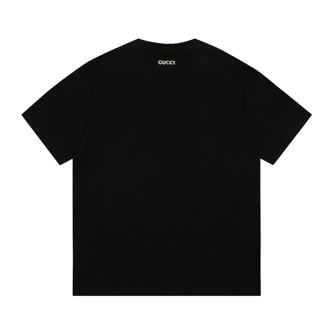 GUCCI Embroidered Logo T-Shirt Unisex XS–L｜Classic Pure Cotton Premium Edition