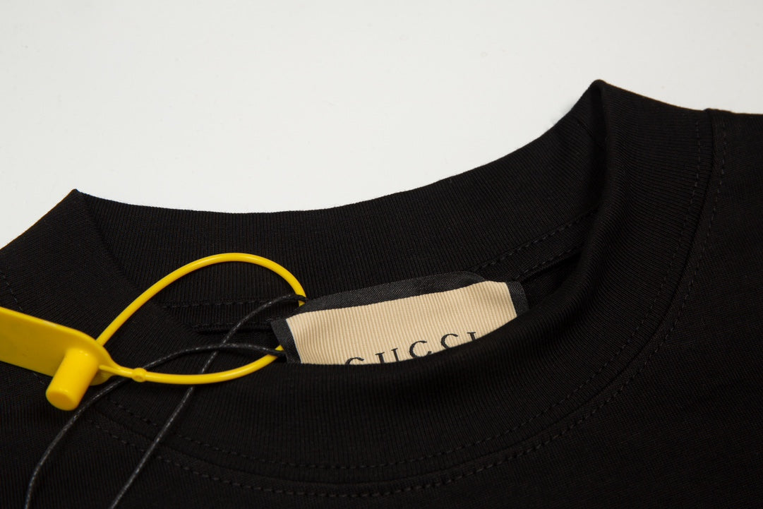 GUCCI Embroidered Logo T-Shirt Unisex XS–L｜Classic Pure Cotton Premium Edition