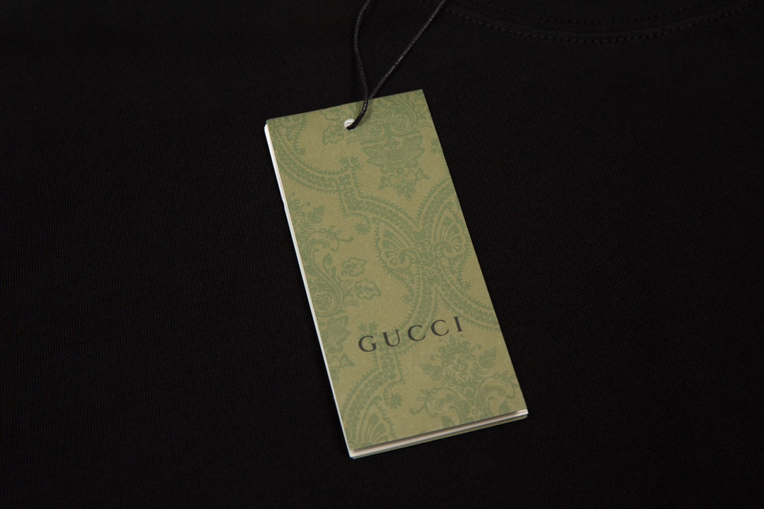 GUCCI Embroidered Logo T-Shirt Unisex XS–L｜Classic Pure Cotton Premium Edition