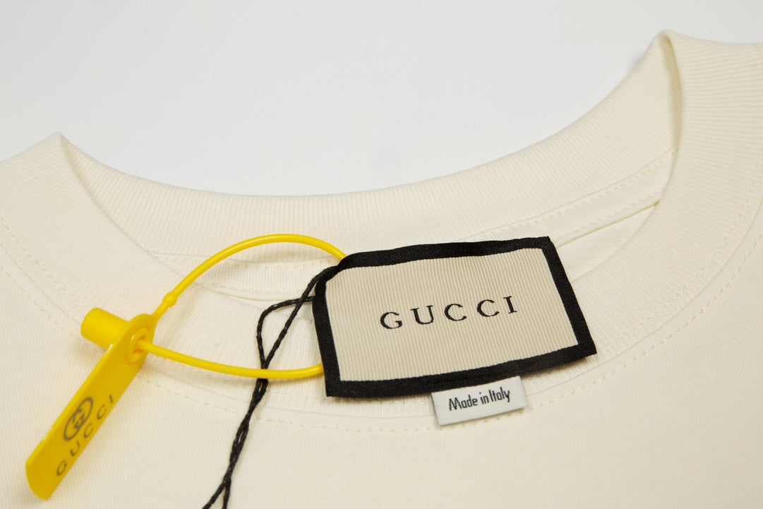 GUCCI Classic Logo Embroidered T-Shirt Unisex XS–L｜Premium Cotton Edition