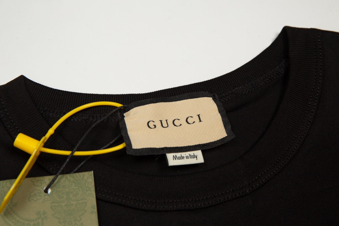 GUCCI Embroidered Letter Logo T-Shirt Unisex XS–L｜Premium Cotton Classic Edition