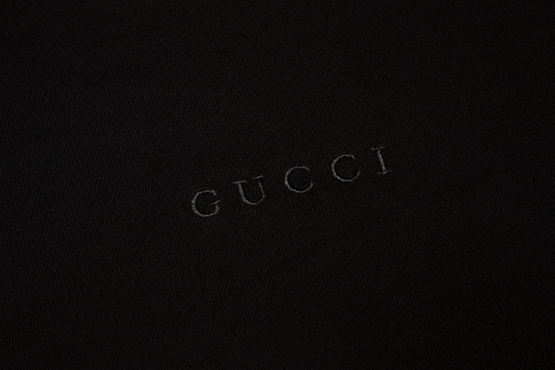 GUCCI Embroidered Letter Logo T-Shirt Unisex XS–L｜Premium Cotton Classic Edition