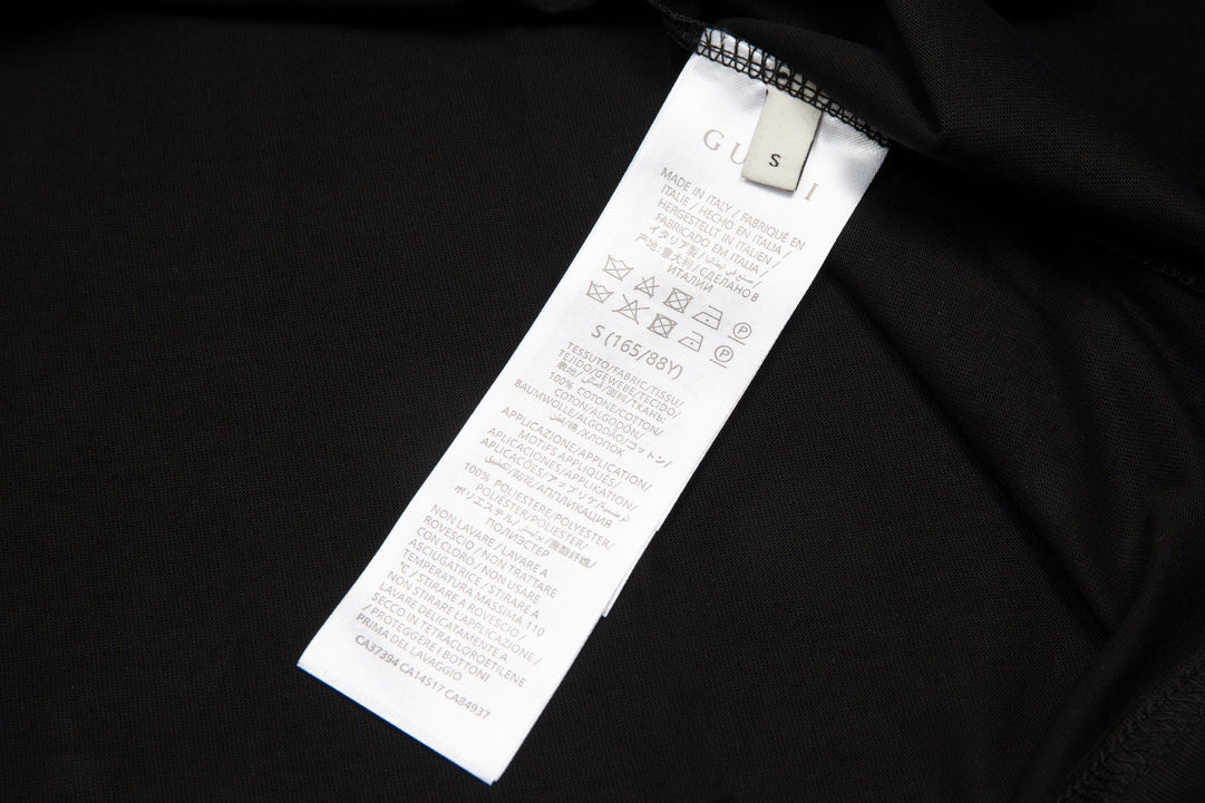GUCCI Embroidered Letter Logo T-Shirt Unisex XS–L｜Premium Cotton Classic Edition