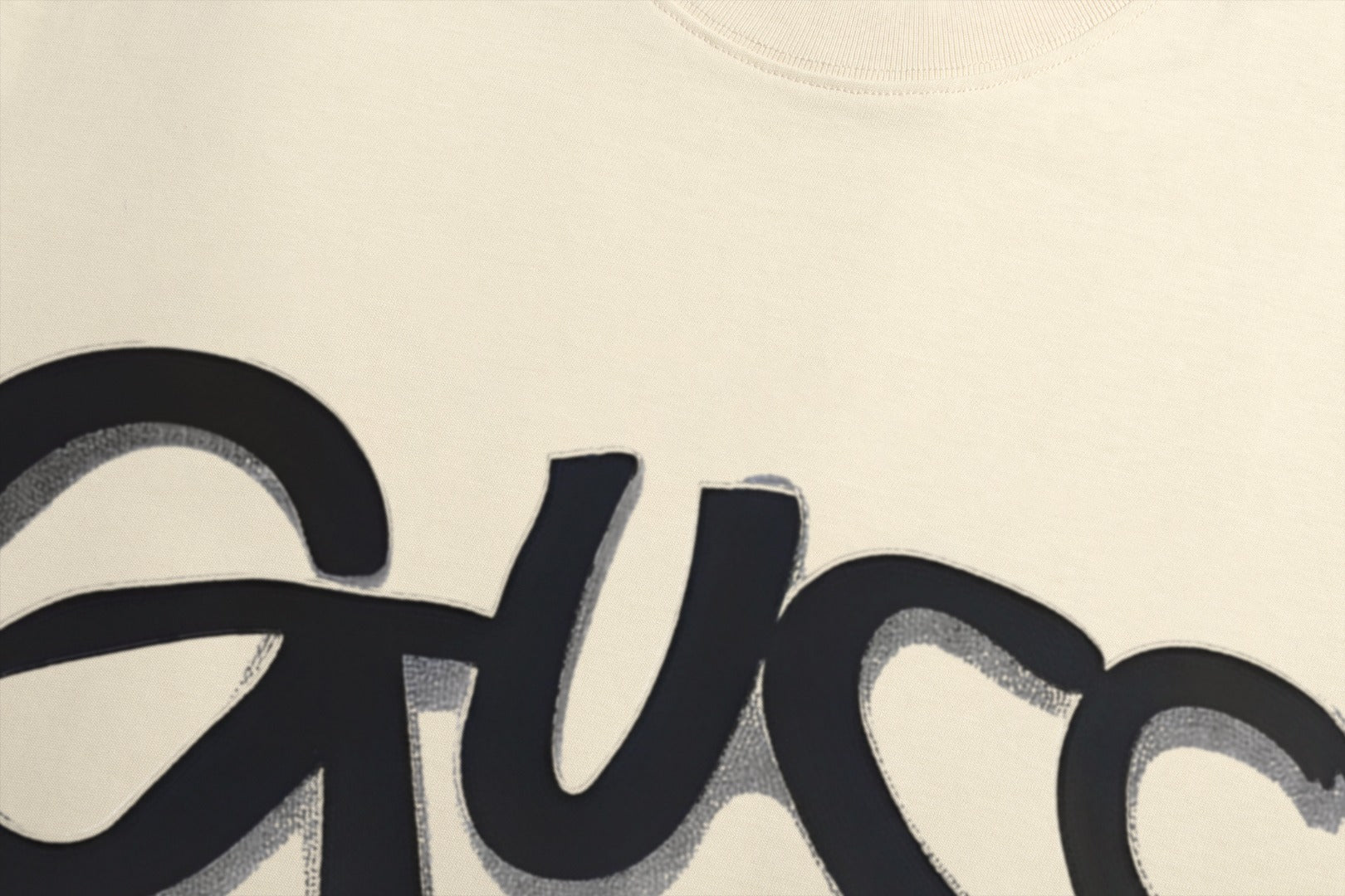 GUCCI 2024 Spring/Summer Double-Shoulder T-Shirt Unisex S–XXL｜Premium Logo Print Edition