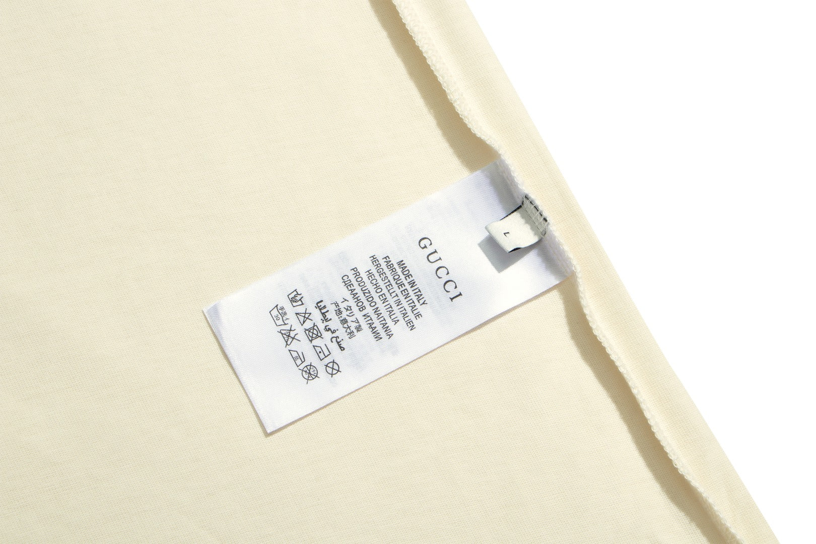 GUCCI 2024 Spring/Summer Logo Print T-Shirt | Double-Shoulder Design | 250g Premium Cotton | Unisex S–XXL | Gift Packaging
