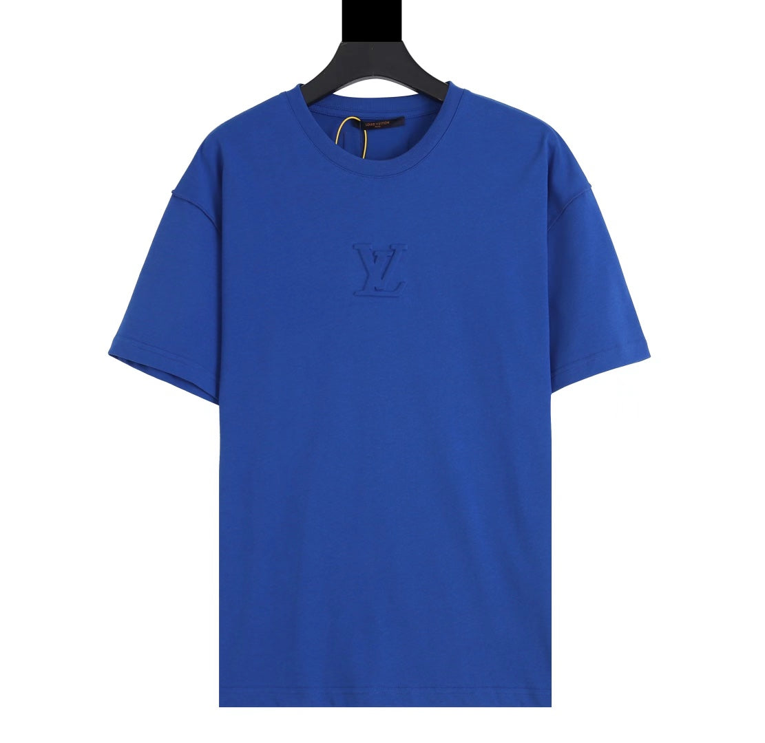 Louis Vuitton 2022 Embossed Logo T-Shirt – Unisex 3D Raised Letter Tee, Premium Cotton (XS–L)