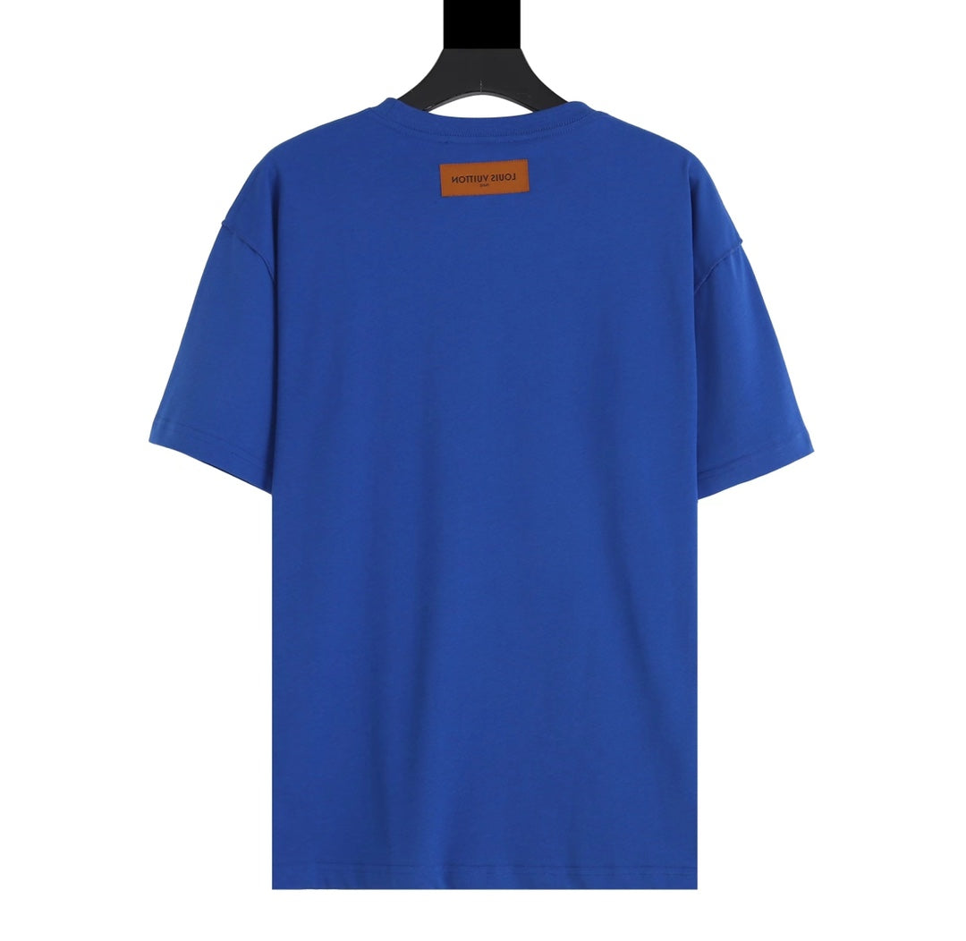 Louis Vuitton 2022 Embossed Logo T-Shirt – Unisex 3D Raised Letter Tee, Premium Cotton (XS–L)