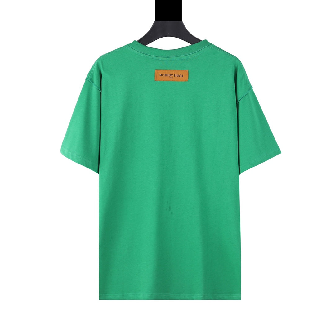 Louis Vuitton 2021 Embossed Logo T-Shirt – Unisex 3D Raised Letter Tee, Premium Cotton (XS–L)