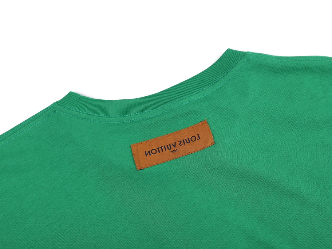 Louis Vuitton 2021 Embossed Logo T-Shirt – Unisex 3D Raised Letter Tee, Premium Cotton (XS–L)