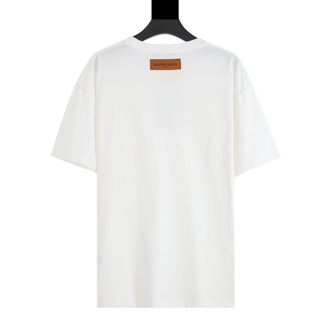 Louis Vuitton 2022 Embossed Logo T-Shirt – Unisex 3D Raised Letter Tee, Premium Cotton (XS–L)
