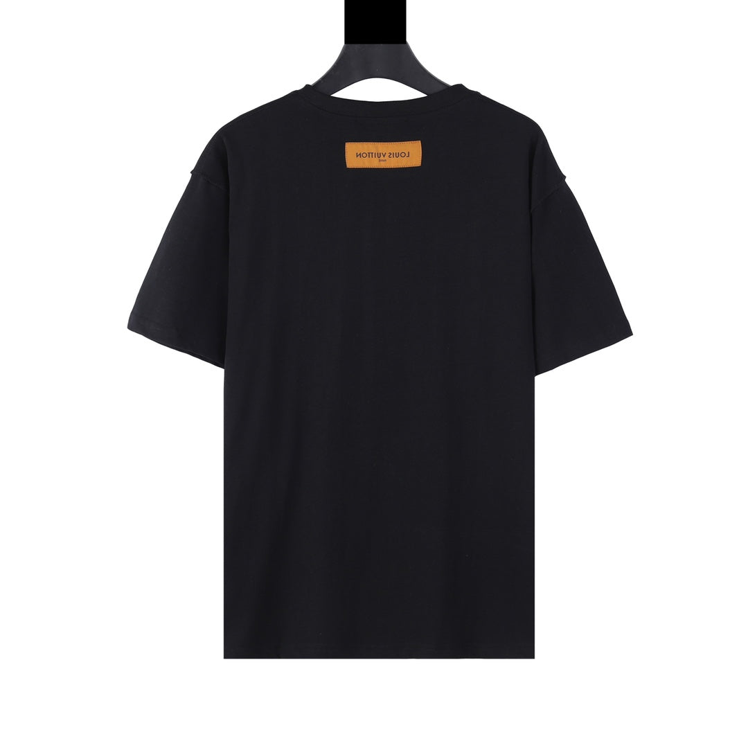 Louis Vuitton 2021 Embossed Logo T-Shirt – Unisex 3D Raised Letter Tee, Premium Cotton (XS–L)