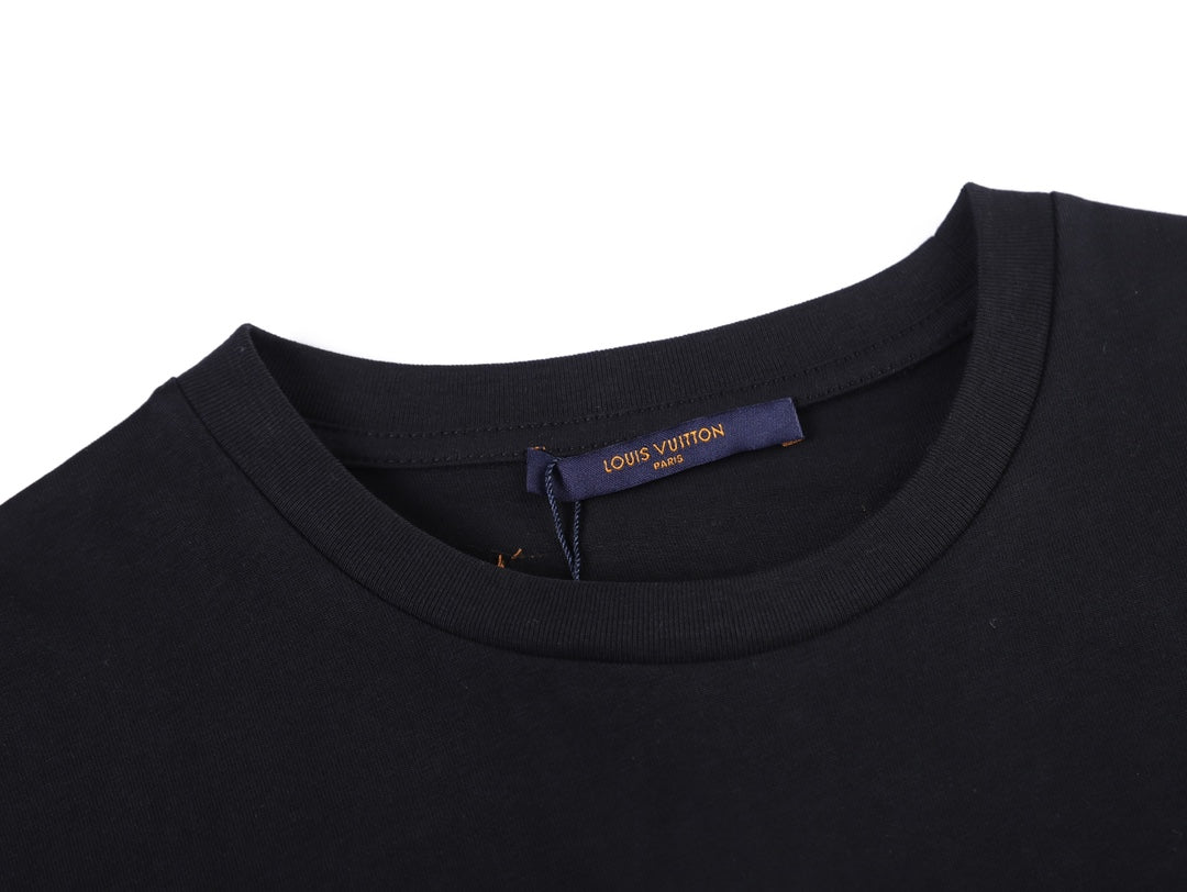Louis Vuitton 2021 Embossed Logo T-Shirt – Unisex 3D Raised Letter Tee, Premium Cotton (XS–L)