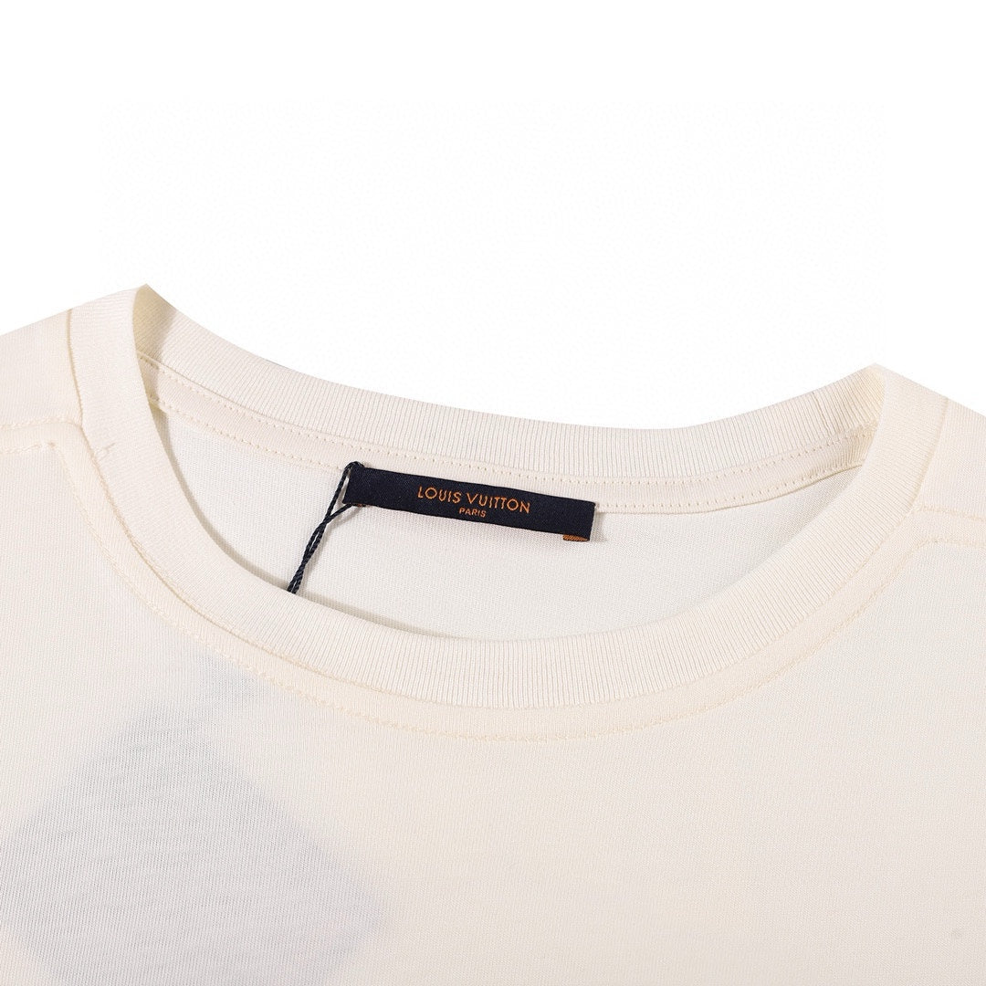 Louis Vuitton × NBA Logo T-Shirt – Unisex Embroidered Luxury Tee, Premium Cotton (XS–L)