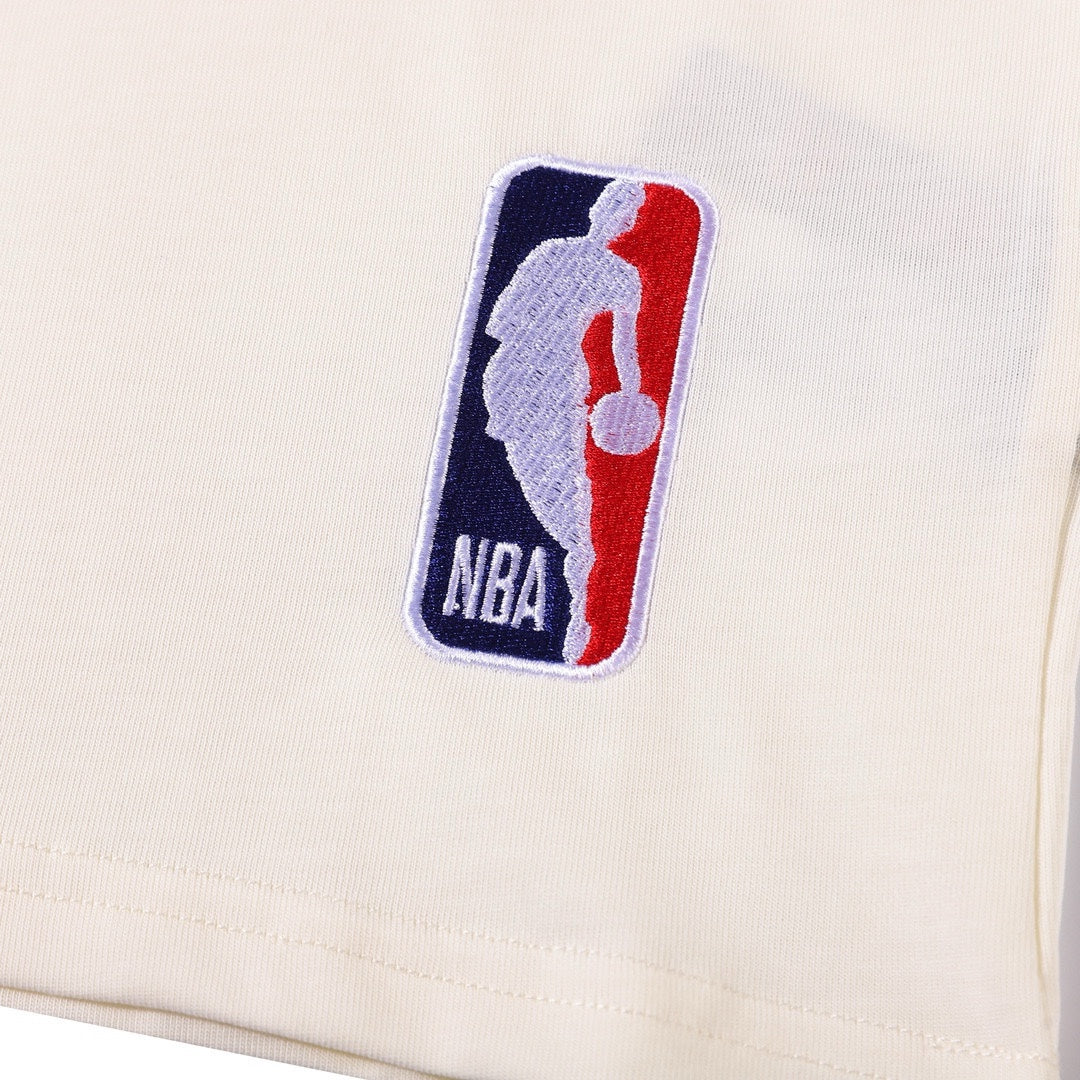 Louis Vuitton × NBA Logo T-Shirt – Unisex Embroidered Luxury Tee, Premium Cotton (XS–L)