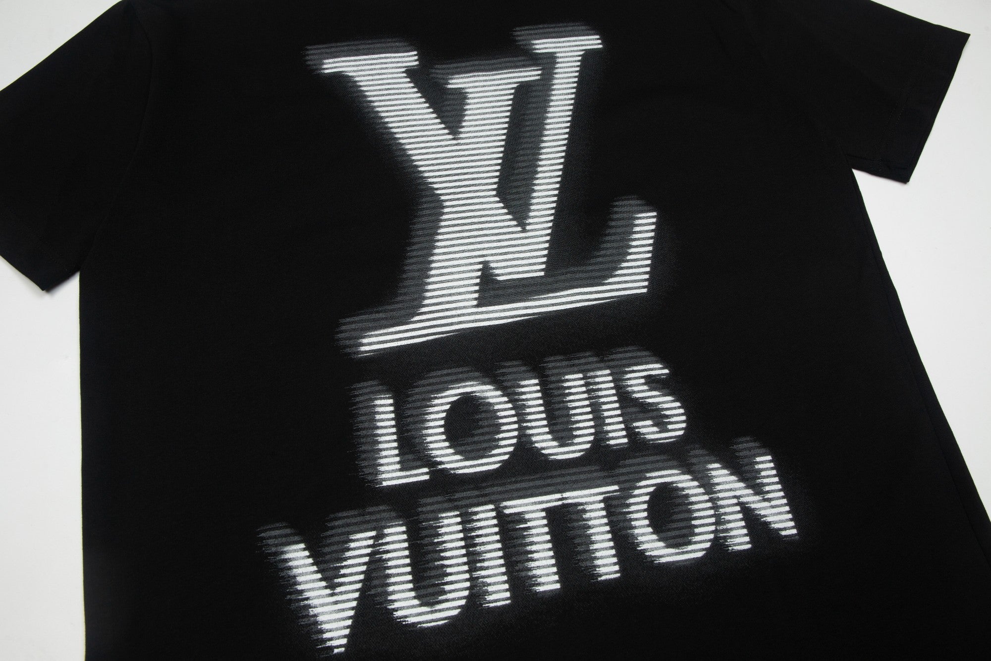 Louis Vuitton Shadow Logo Short Sleeve T-Shirt – Premium Dyed Cotton, Unisex (XS–L)