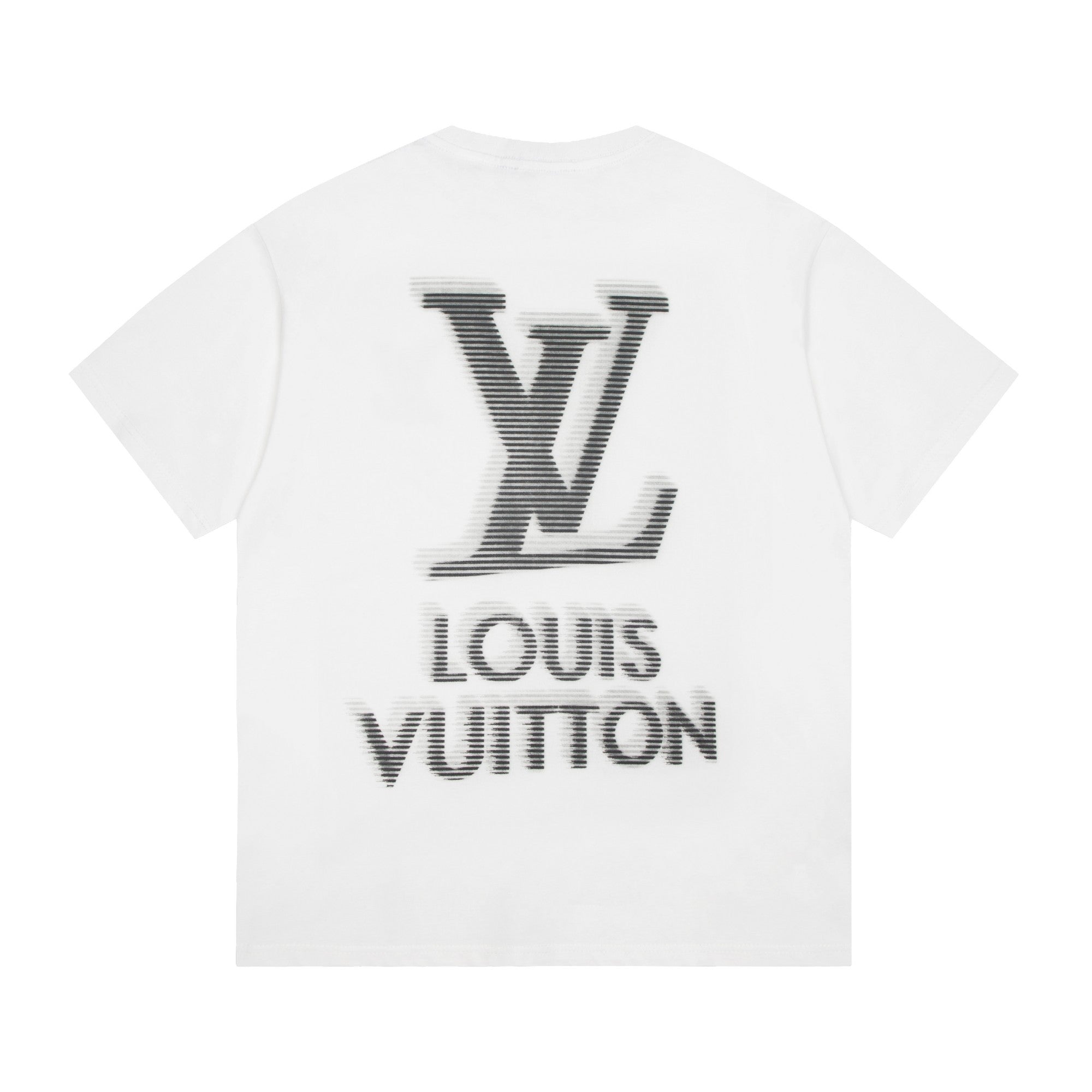 Louis Vuitton Shadow Logo Short Sleeve T-Shirt – Premium Dyed Cotton, Unisex (XS–L)