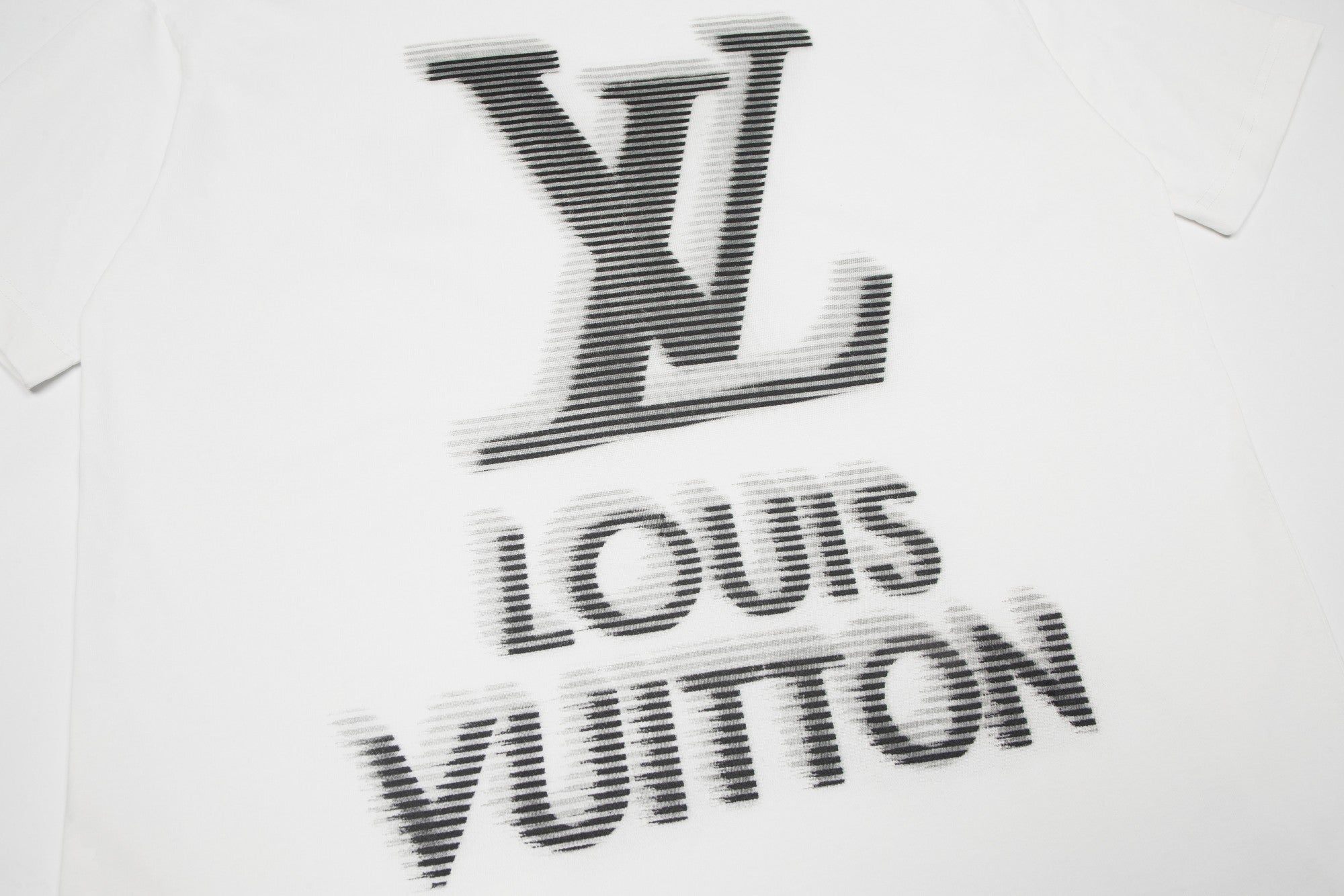 Louis Vuitton Shadow Logo Short Sleeve T-Shirt – Premium Dyed Cotton, Unisex (XS–L)