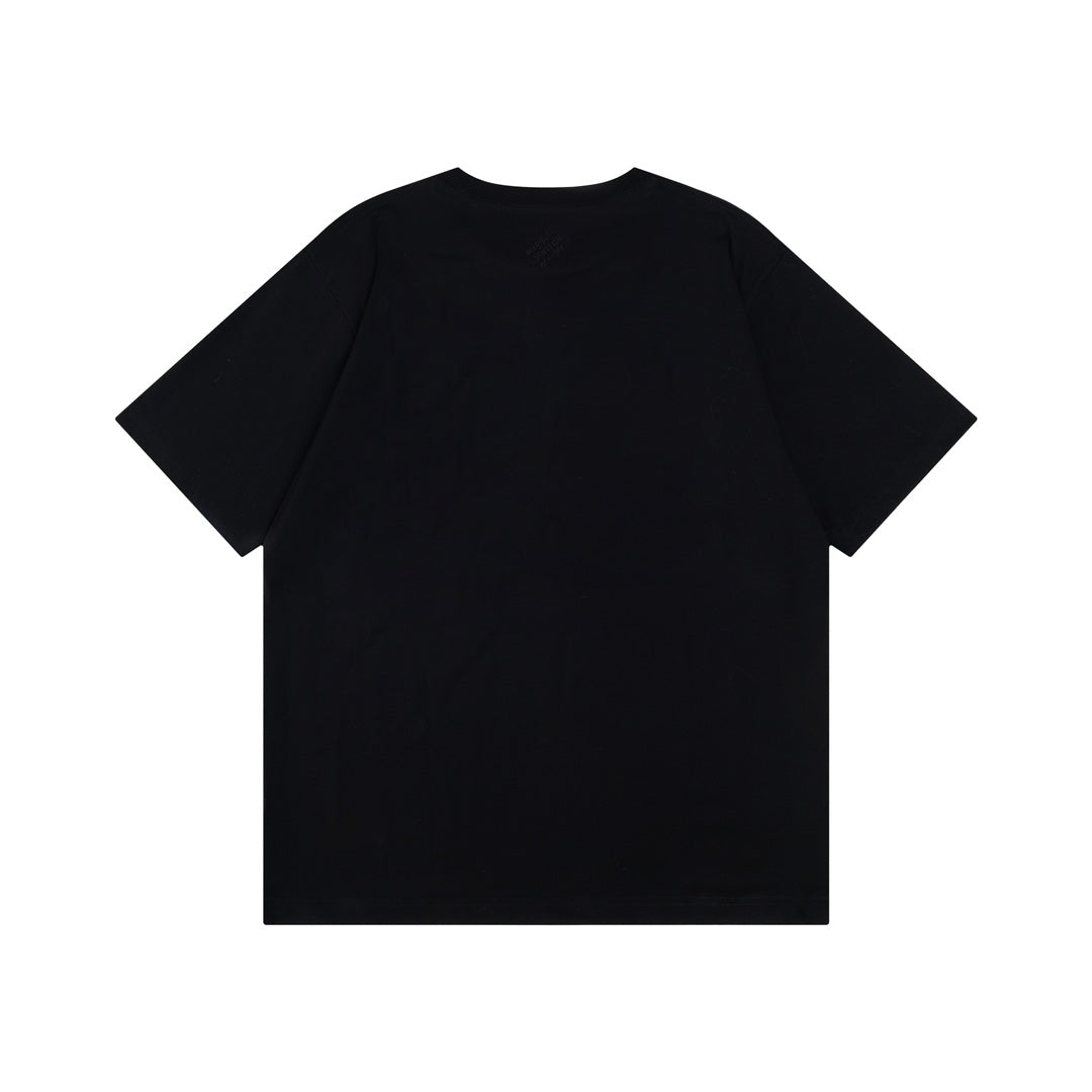 Louis Vuitton 2024SS Pharrell Stud & Rhinestone Embroidered T-Shirt – Premium 260g Cotton – Sizes XS, S, M, L