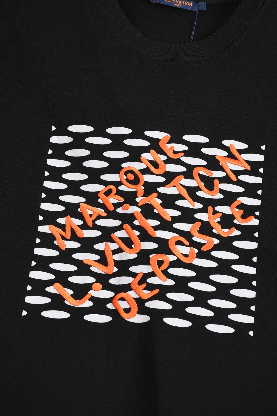 Louis Vuitton 25SS Mesh Letter Logo Print T-Shirt – XS, S, M, L – Premium Cotton