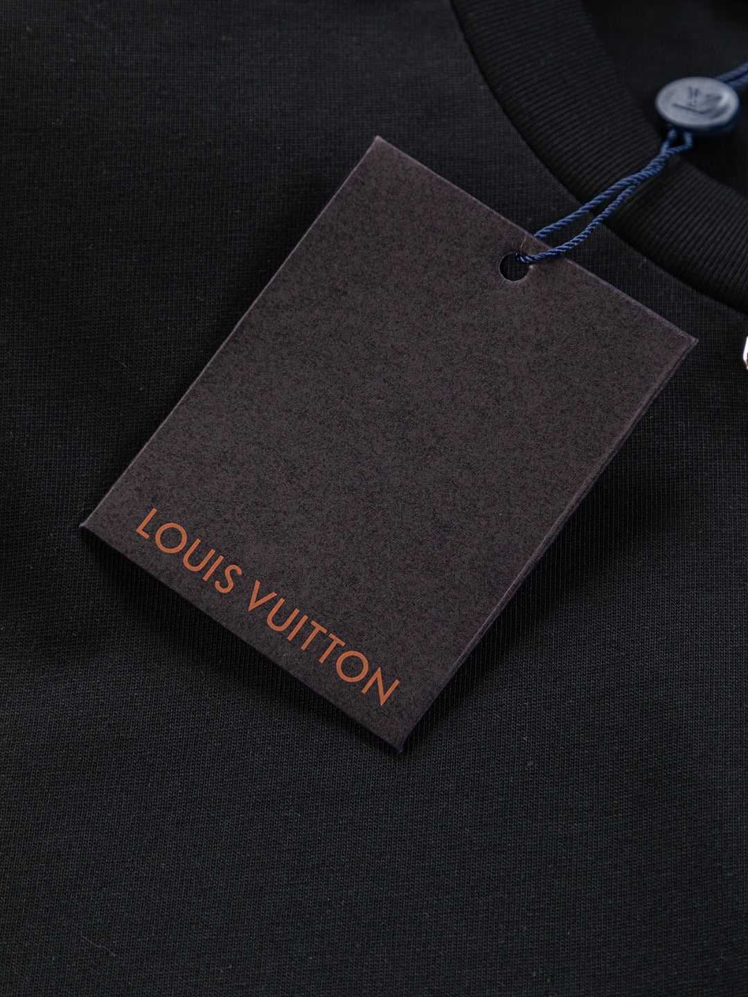 Louis Vuitton 25SS Embroidered Logo Denim Pocket T-Shirt – XS, S, M, L – Premium Cotton Unisex