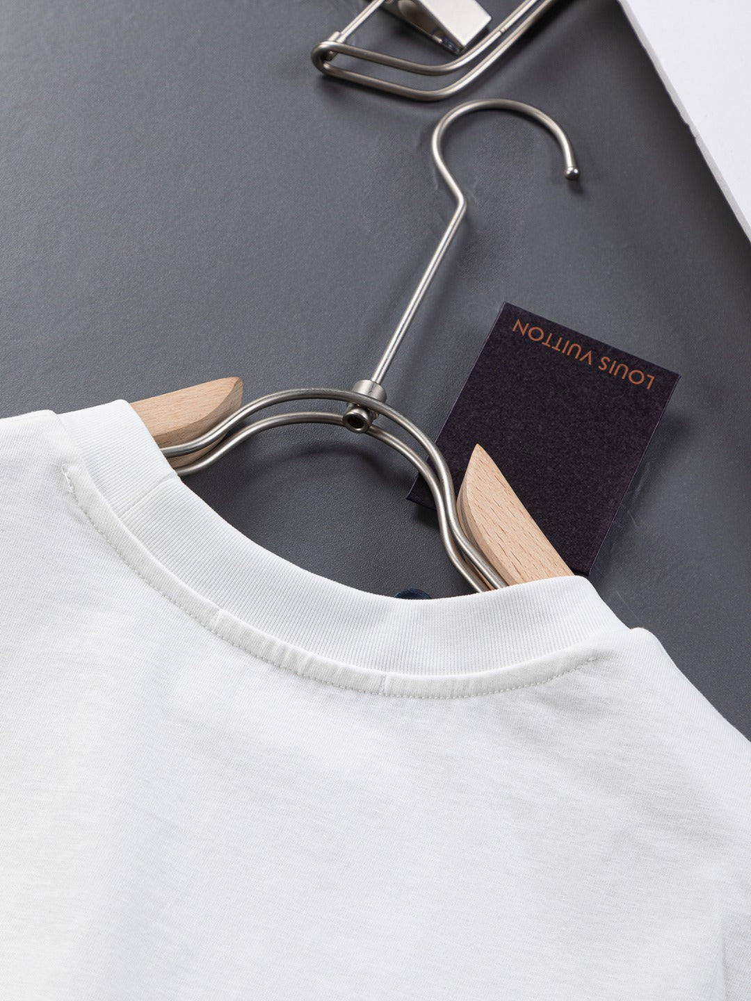 Louis Vuitton 25SS Embroidered Logo Denim Pocket T-Shirt – XS, S, M, L – Unisex Premium Cotton