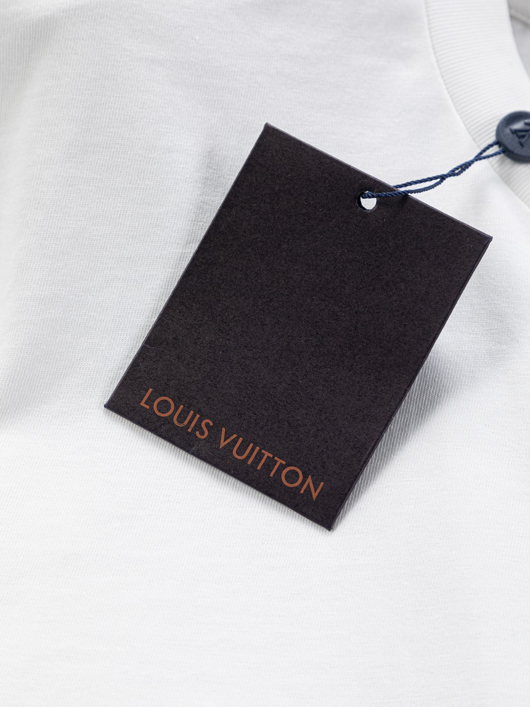 Louis Vuitton 25SS Embroidered Logo Denim Pocket T-Shirt – XS, S, M, L – Unisex Premium Cotton